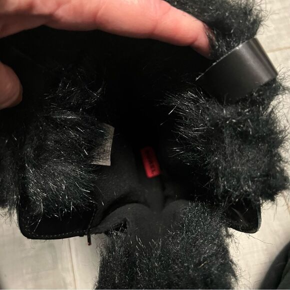 Sorel Tolfino Black Quilted Pink Faux Fur Waterproof Snow Winter Tall Boot 6 - Picture 11 of 14